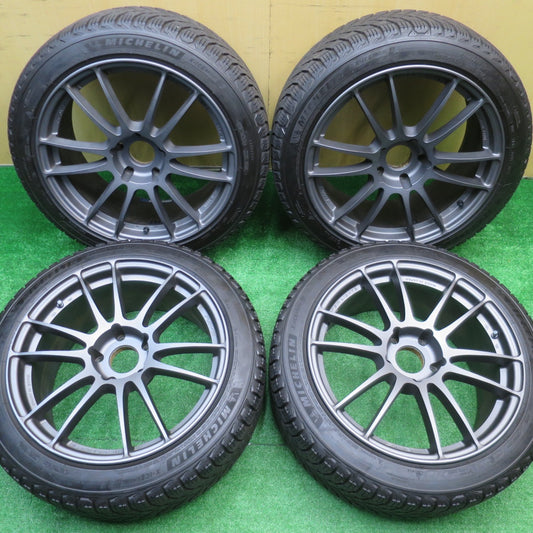 バリ溝！21年！キレイ！9.5分以上★BMW 等 RAYS gram LIGHTS 57 M/S G07EX 225/45R18 スタッドレス ミシュラン X-ICE SNOW レイズ グラムライツ PCD120/5H★5101607NJス