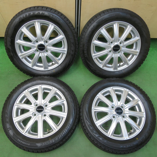 バリ溝！22年！キレイ！9分★スタッドレス 155/65R14 ブリヂストン ブリザック VRX2 BALMINUM バルミナ 14インチ PCD100/4H★5053107イス