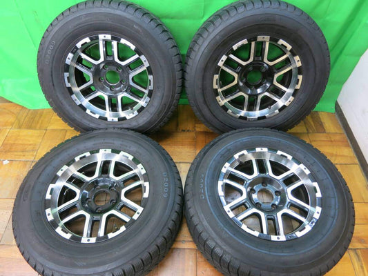 バリ溝！9.5分★ラングラー 等 265/70R17 スタッドレス デュラン D2009 社外 アルミ 17インチ DURUN PCD127/5H★2040503ヒス