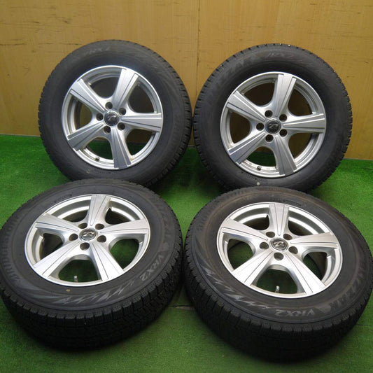 バリ溝！22年！9分★プリウス 等 195/65R15 スタッドレス ブリヂストン ブリザック VRX2 Treffer トレファー 15インチ PCD100/5H★5032801Hス