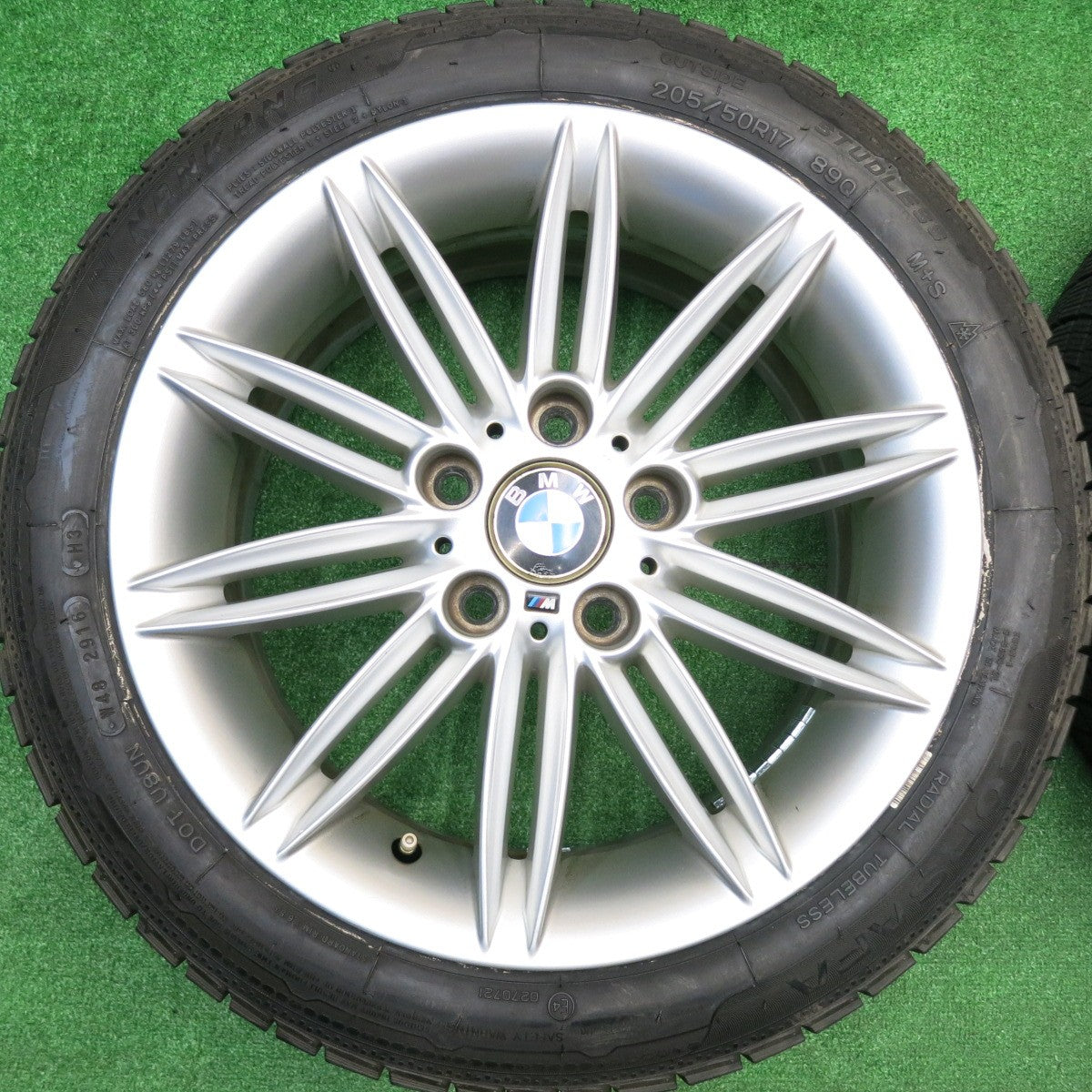 バリ溝！9.5分★BMW 1シリーズ E87 Mスポーツ 純正 205/50R17 スタッドレス ナンカン CORSAFA 17インチ PCD120/5H★5102309HAス