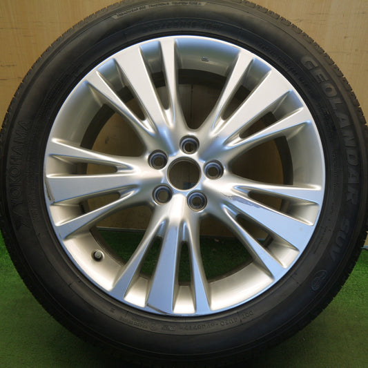 バリ溝！9.5分！1本★レクサス 10系 RX 純正 235/55R19 ヨコハマ ジオランダー SUV 19インチ PCD114.3/5H★6052207Hノ