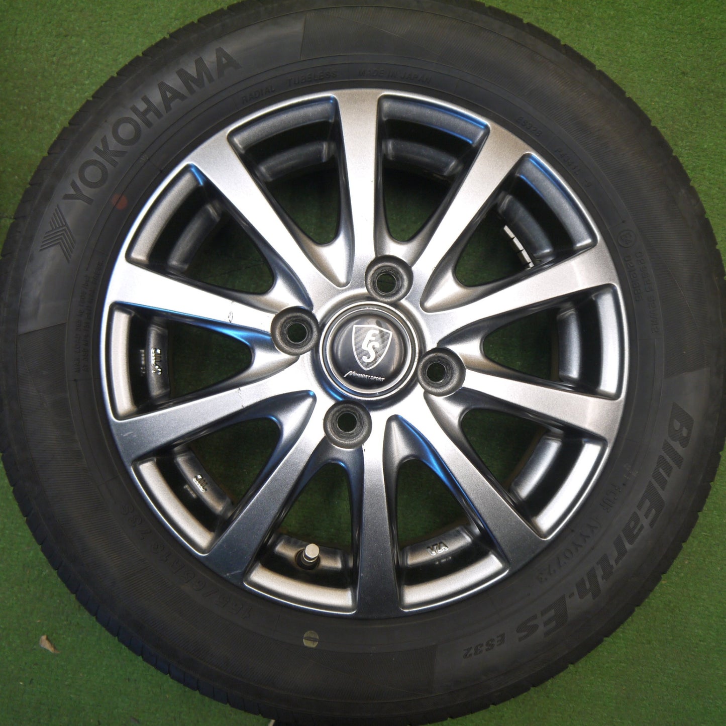 4本価格！23年★155/65R13 ヨコハマ BluEarth-ES ES32 MANARAY SPORT マナレイ スポーツ 13インチ PCD100/4H★6021306Hノ