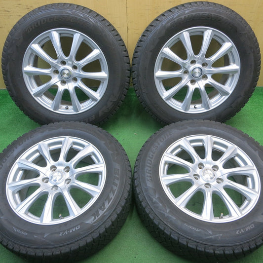 バリ溝！キレイ！9.5分★スタッドレス 225/65R17 ブリヂストン ブリザック DM-V2 JOKER ジョーカー 17インチ PCD114.3/5H★5051706NJス