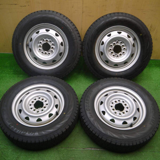超バリ溝！23年！キレイ！ほぼ10分★スタッドレス 145/80R13 ヨコハマ アイスガード iG70 スチール ホイール 13インチ PCD100 110 114.3/4H マルチ★4122301Hス