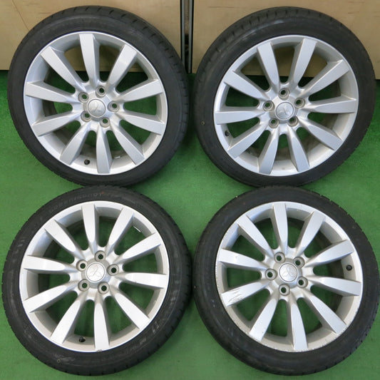 *送料無料* バリ溝！22年！9.5分★三菱 ギャランフォルティス 純正 215/45R18 ナンカン GREEN/SPORT 18インチ PCD114.3/5H★4033009イノ