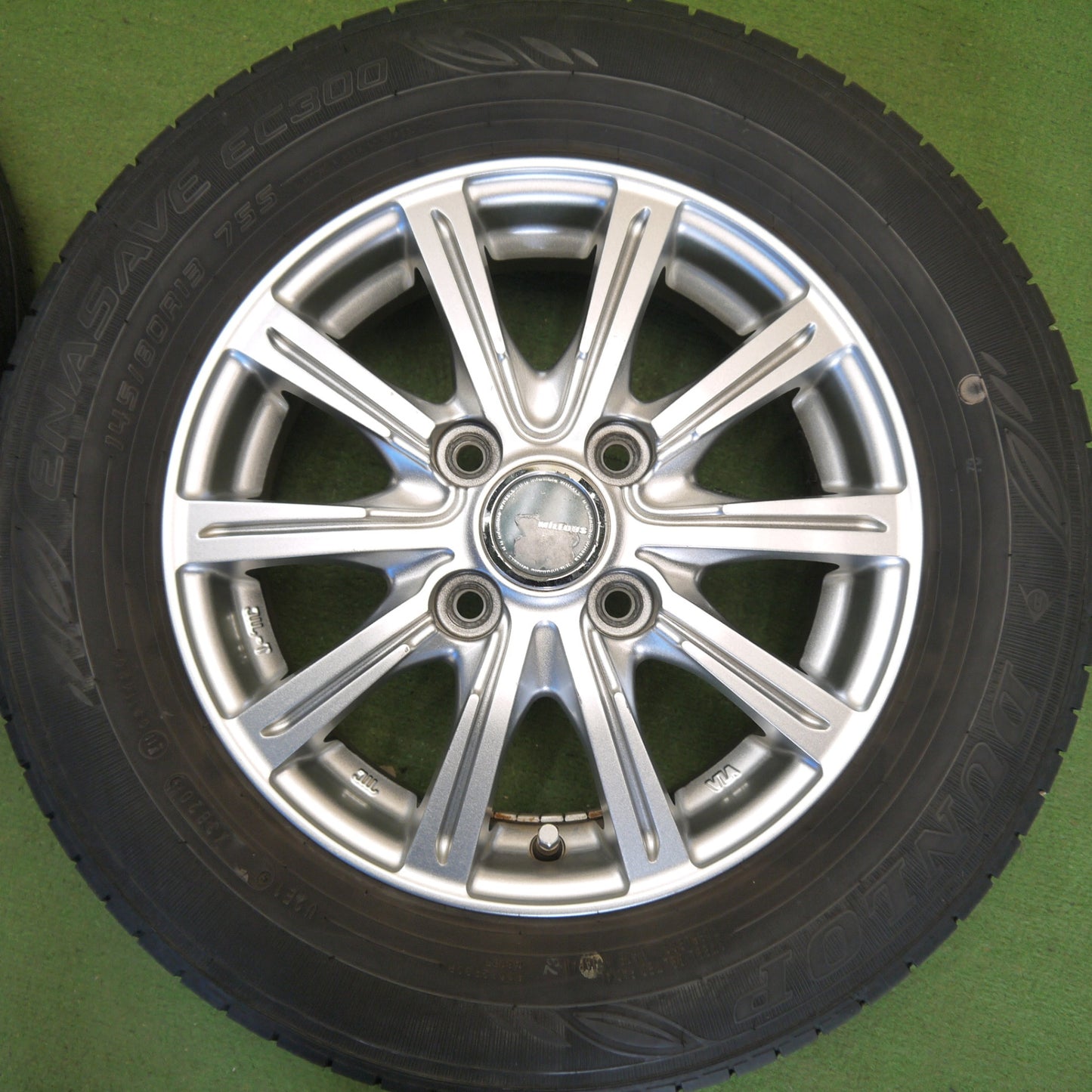 キレイ★145/80R13 ダンロップ エナセーブ EC300 MiLLOUS PS ミルアス 13インチ PCD100/4H★6042704Hノ