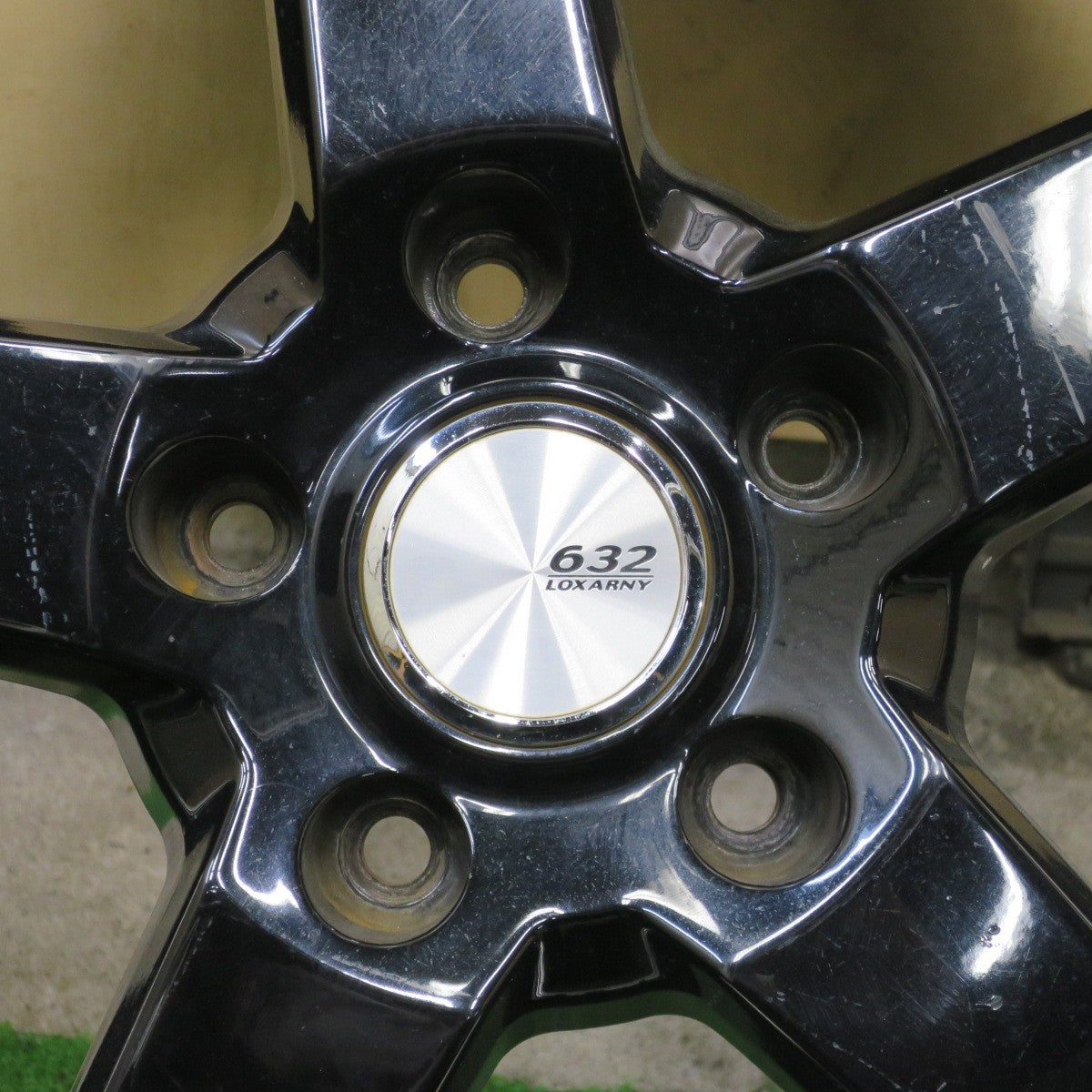 4本価格◎632 LOXARNY GRASTAR FIVE 18インチ ホイール ロクサーニ グラスター ファイブ 18×7J PCD114.3/5H◎6082403NGホ