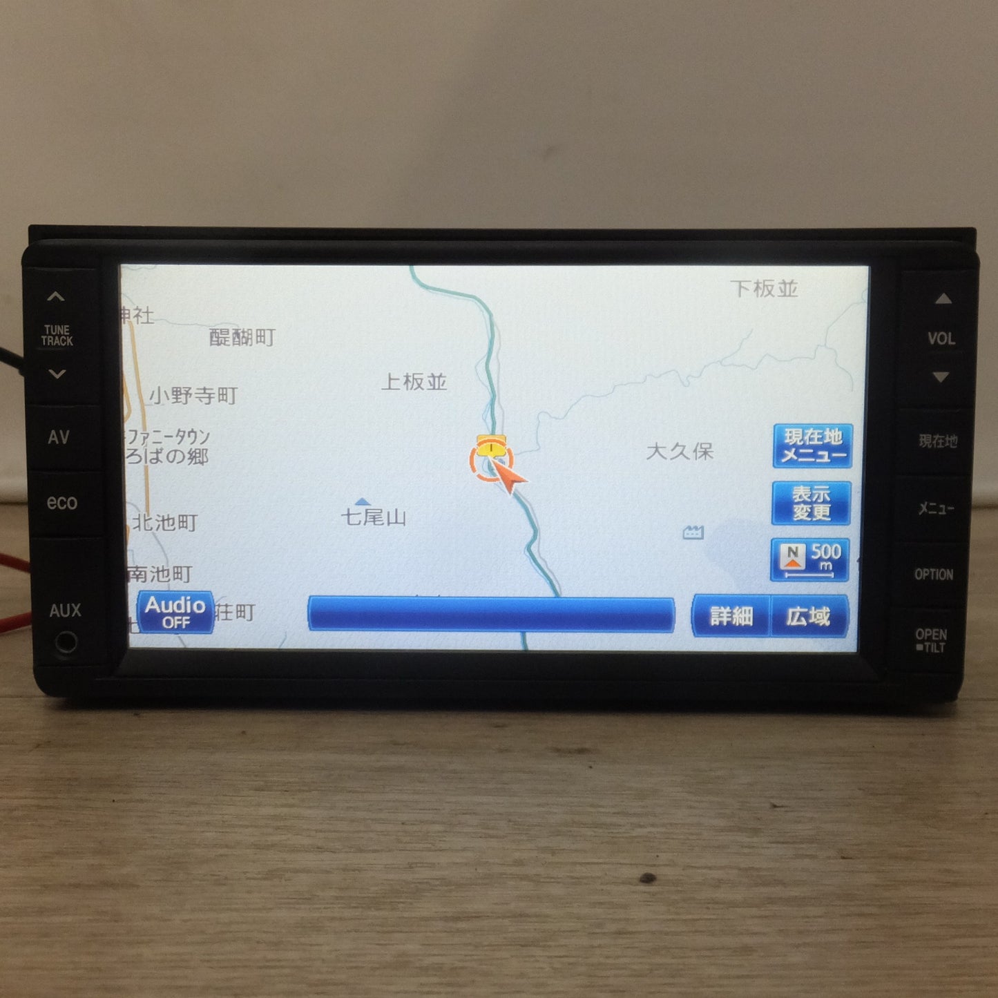 [送料無料] ★クラリオン製 ダイハツ 純正 カーナビ メモリーナビ QY-7058D-A 86100-B2100[32]★