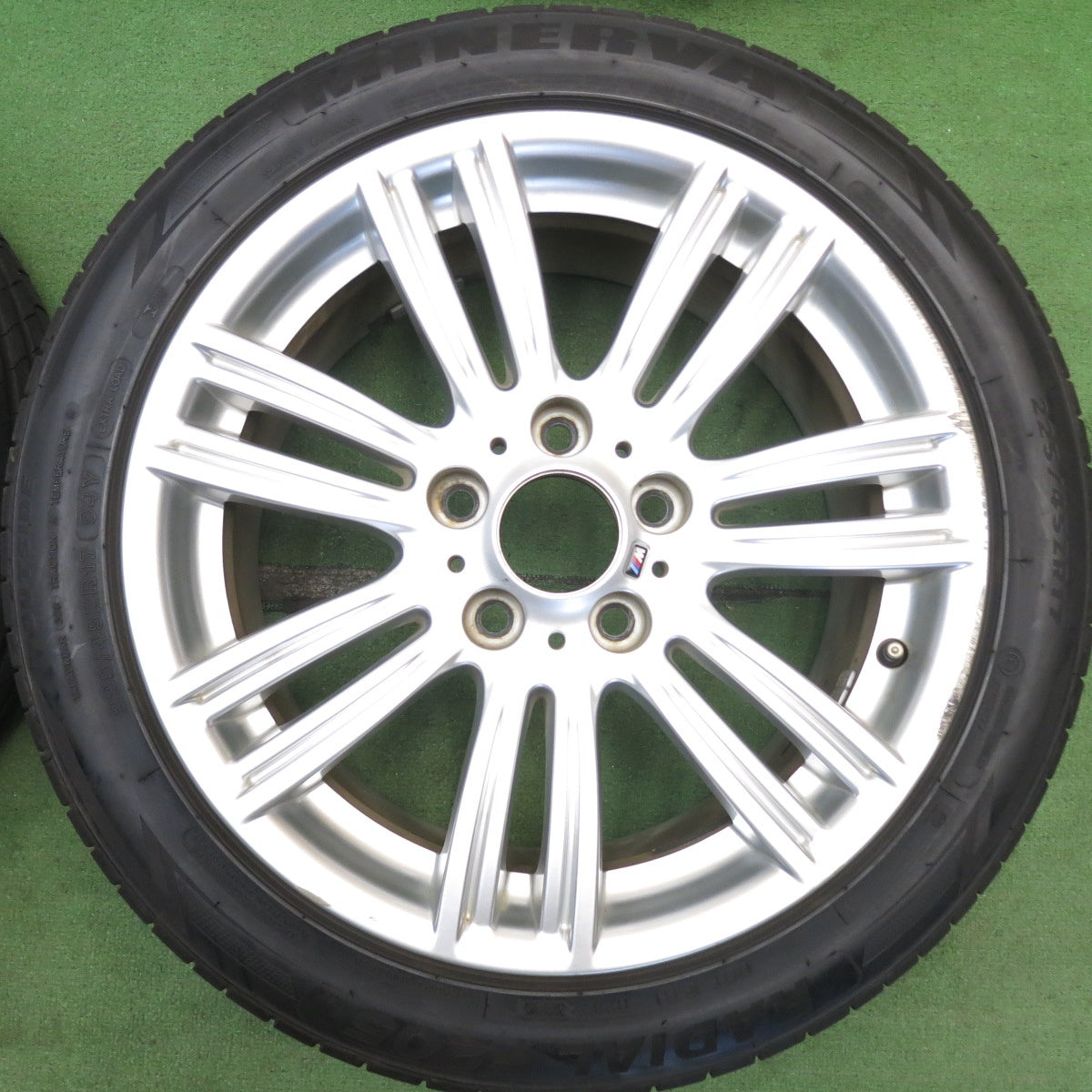 バリ溝！25年！9.5分◎BMW 1シリーズ F20 Mスポーツ 純正 スタースポーク スタイリング 383M 225/45R17 245/40R17 ミネルバ ラジアル F205 17インチ PCD120/5H◎6071806HAノ