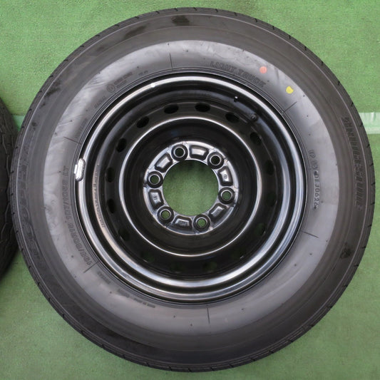 新車外し!26年◎トヨタ ハイエース 純正 スチール 195/80R15 107/105S ブリヂストン エコピア RD613 15インチ PCD139.7/6H◎6091913NJノ