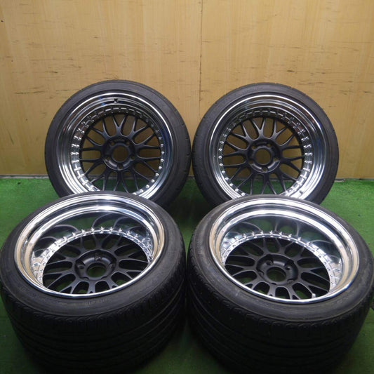 タイヤ2本未使用 綺麗★シボレー等 WORK MEISTER M1 275/35R18 315/30R18 グッドイヤー ヨコハマ PCD120.65/5H★4032605Hノ
