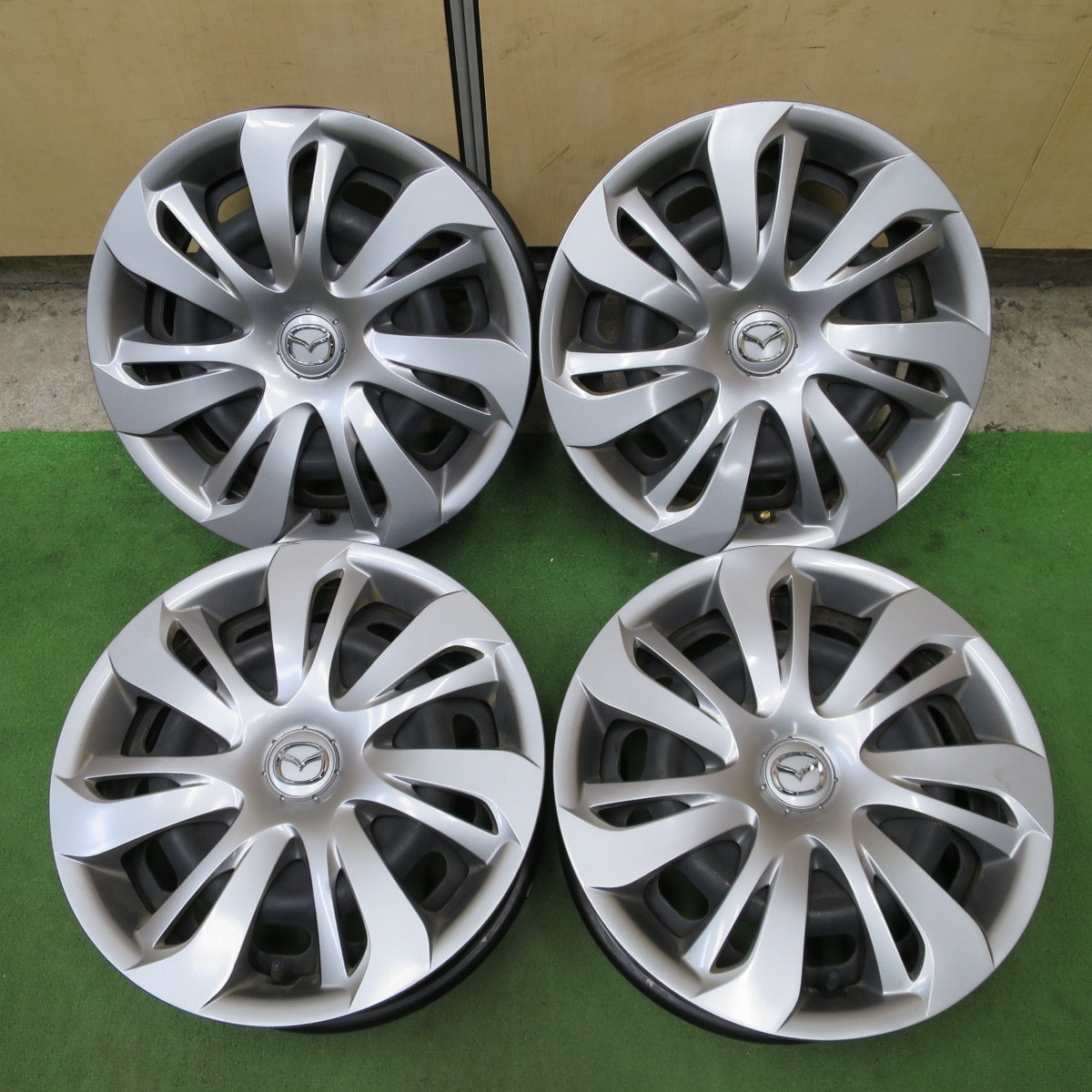 4本価格◎マツダ デミオ 純正 スチール ホイール 15インチ 15×5.5J PCD100/4H◎6091202NGホ