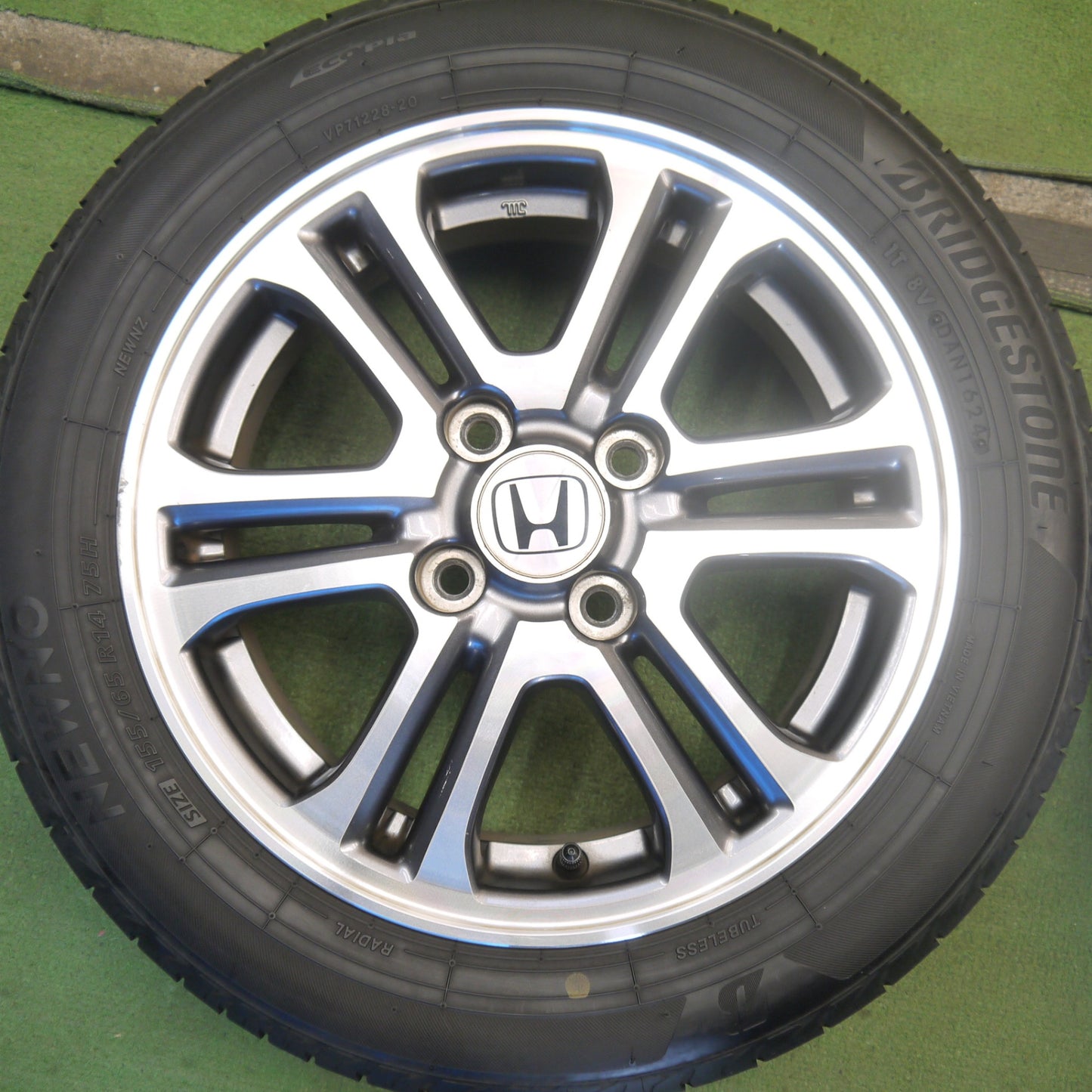 4本価格！24年◎ホンダ N-BOX 純正 155/65R14 ブリヂストン NEWNO Nボックス ニューノ 14インチ PCD100/4H◎6081002Hノ