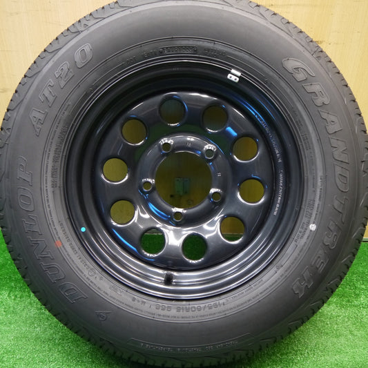 未使用！23年！1本★スズキ ジムニー シエラ 純正 スチール 195/80R15 ダンロップ AT20 グラントレック 15インチ スペア PCD139.7/5H★5102002Hノ