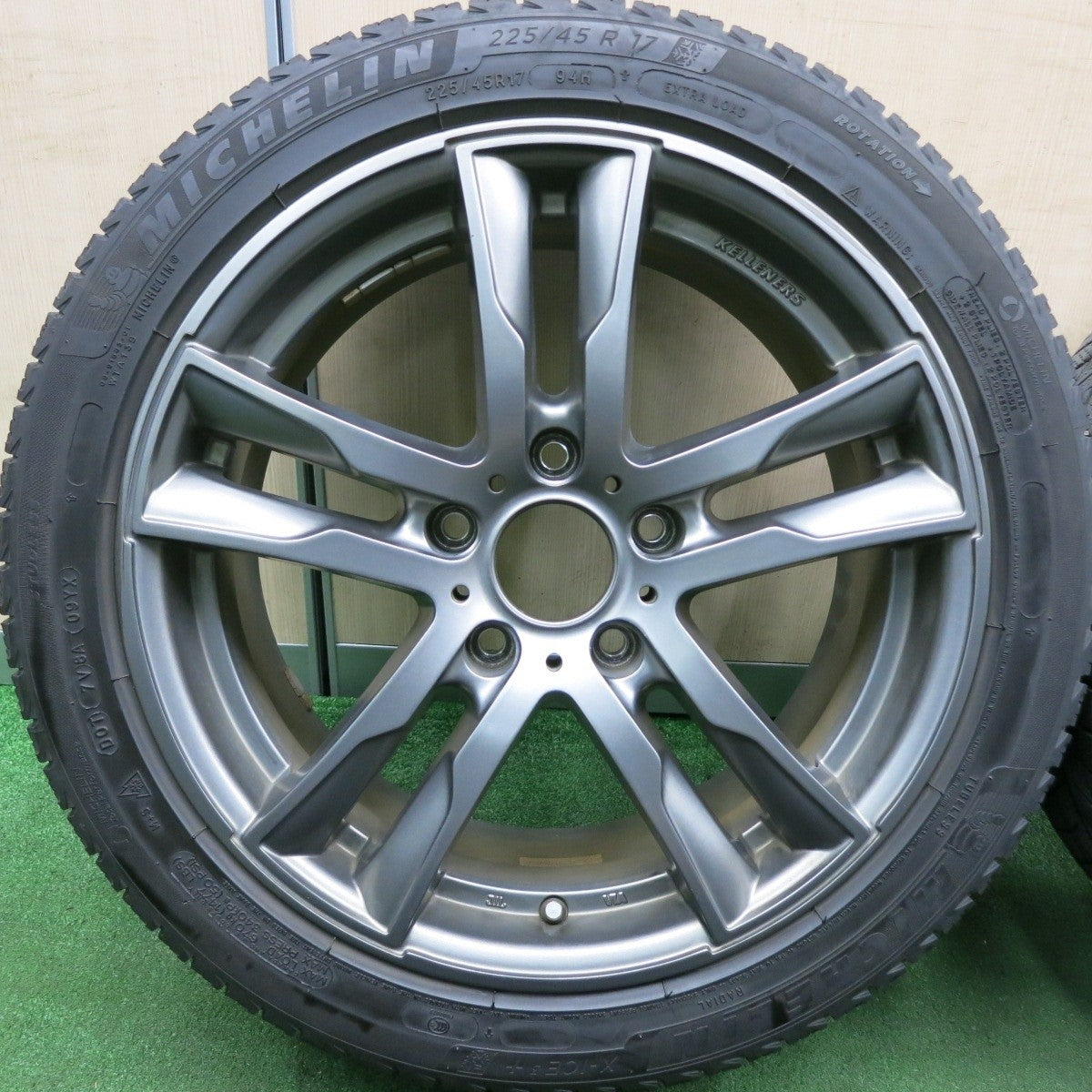 キレイ★BMW 等 KELLENERS 225/45R17 スタッドレス ミシュラン X-ICE3+ ケレナーズ 17インチ PCD120/5H★4051903HAス