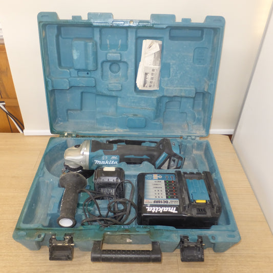 [送料無料] ★マキタ makita 100mm 充電式ディスクグラインダ GA418DRGX 18V　バッテリ 1個★