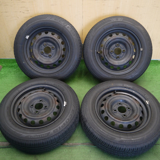 4本価格◎165/70R14 ブリヂストン エコピア NH100C スチール ホイール 14インチ PCD100/4H◎6071507Hノ