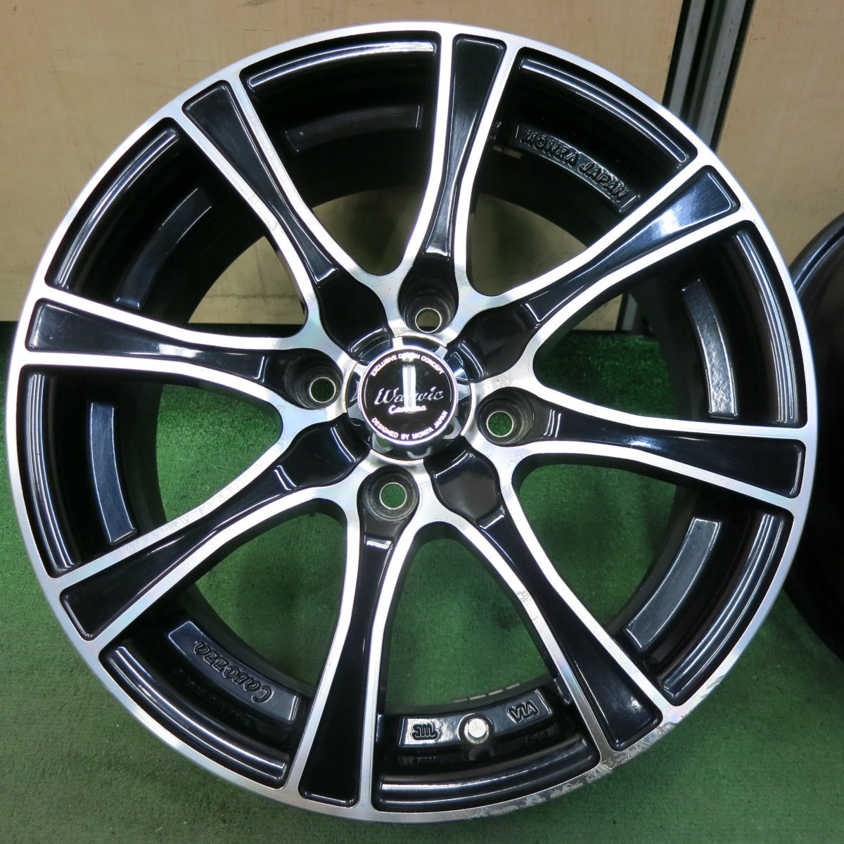 4本価格★Warwic Carozza MONZA JAPAN 15インチ ワーウィック カロッツァ モンツァ ホイール 15×6J PCD100/4H★5042308SYホ