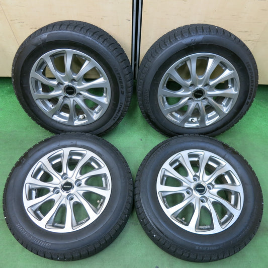 [送料無料] バリ溝！キレイ！8.5分★スタッドレス 175/65R14 ブリヂストン アイスパートナー2 BALMINUM バルミナ 14インチ PCD100/4H★4122703SYス