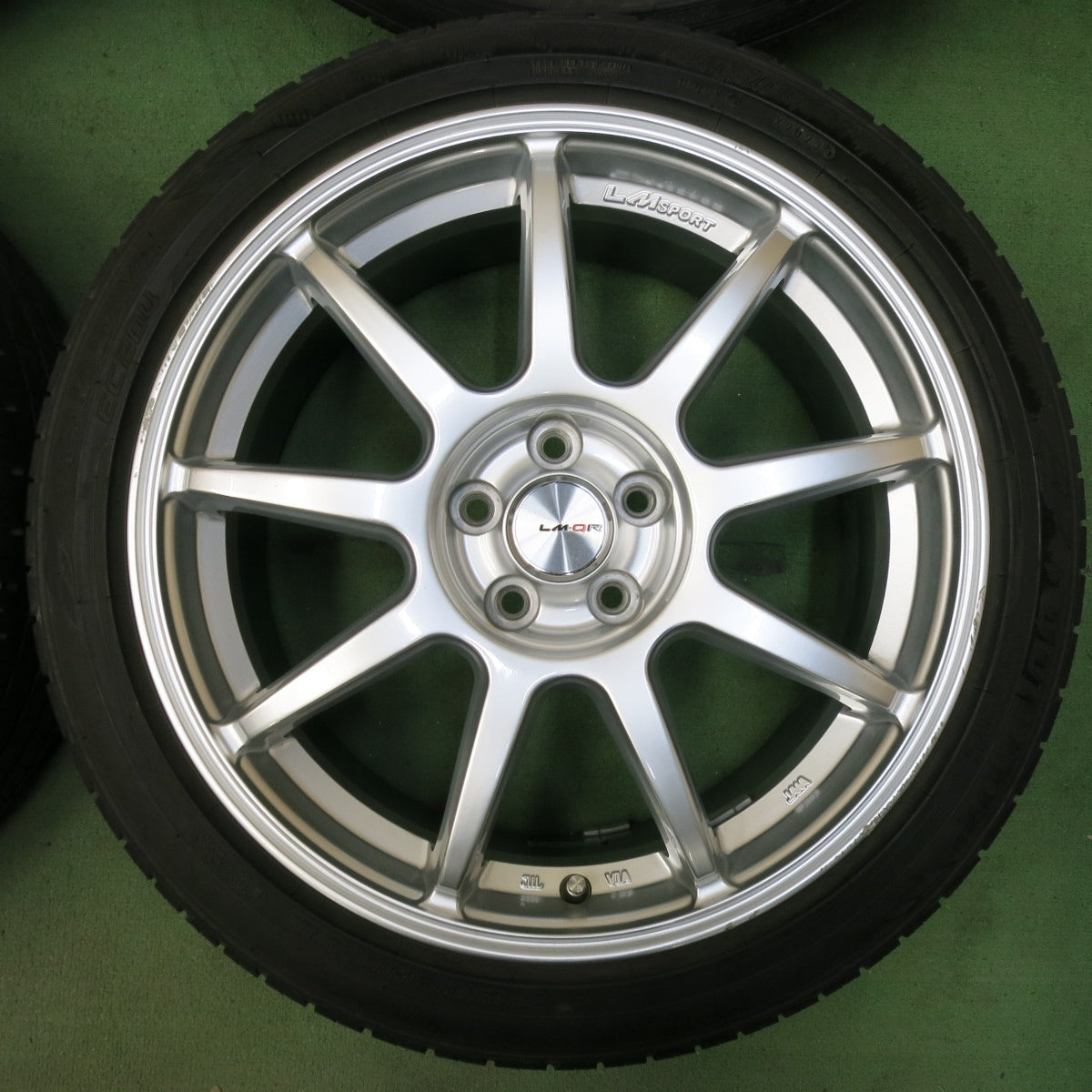バリ溝！23年！9.5分★カローラ ツーリング 等 215/45R17 ダンロップ エナセーブ EC204 LM-QR 17インチ PCD100/5H★5050211SYノ