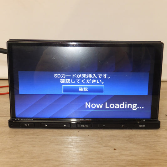 [送料無料] 現状品★イクリプス ECLIPSE メモリーナビ パフォーマンスモデル AVN-LBS01(21) CDデッキ TVレスモデル　地図SDカード 欠品[32]★