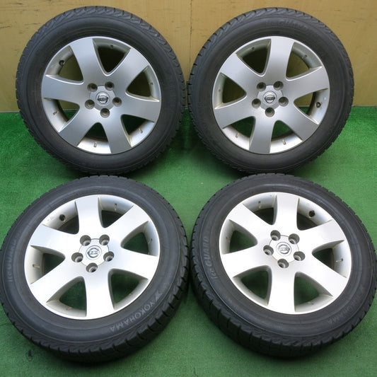 4本価格★日産 プレサージュ 純正 215/60R17 スタッドレス ヨコハマ アイスガード iG30 17インチ PCD114.3/5H★5041802TNス