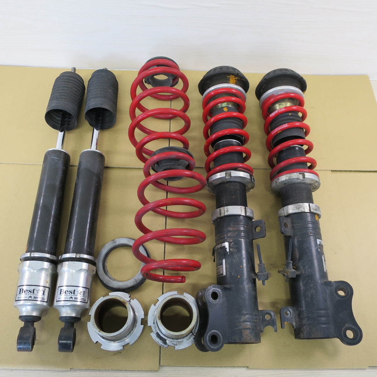 セット♪ホンダ N-BOX JF2 RS-R BEST i 車高調 サスペンション BIH405M Nワン ベストi スプリング ショック カー パーツ♪ [送料無料]