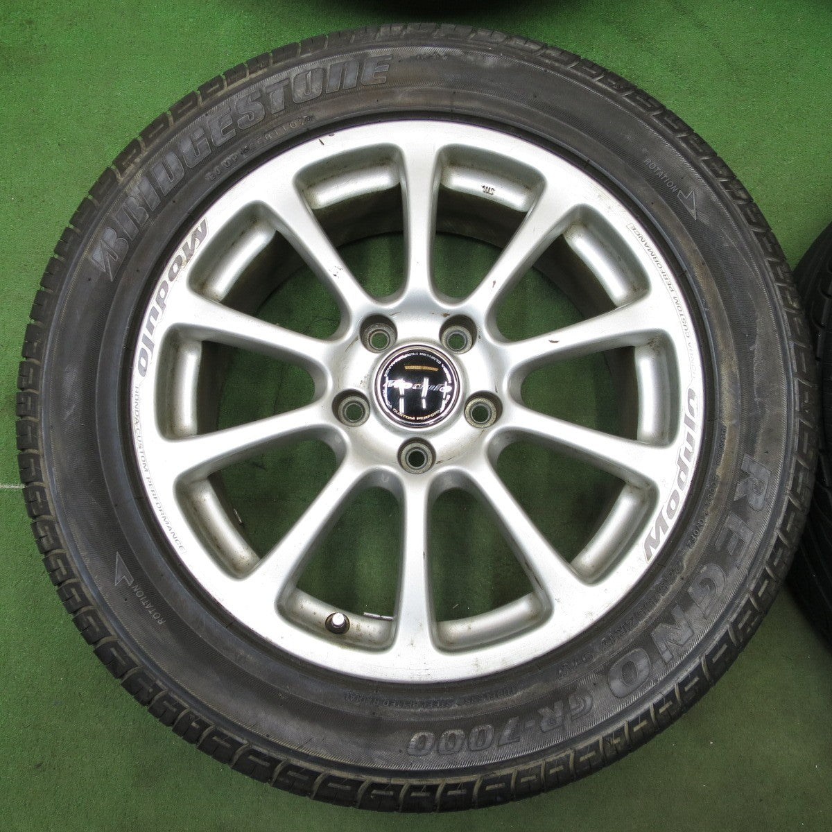 バリ溝！9分★ホンダ CR-V 等 純正 Modulo 225/55R17 ブリヂストン レグノ GR-7000 モデューロ 17インチ PCD114.3/5H★6032003ナノ