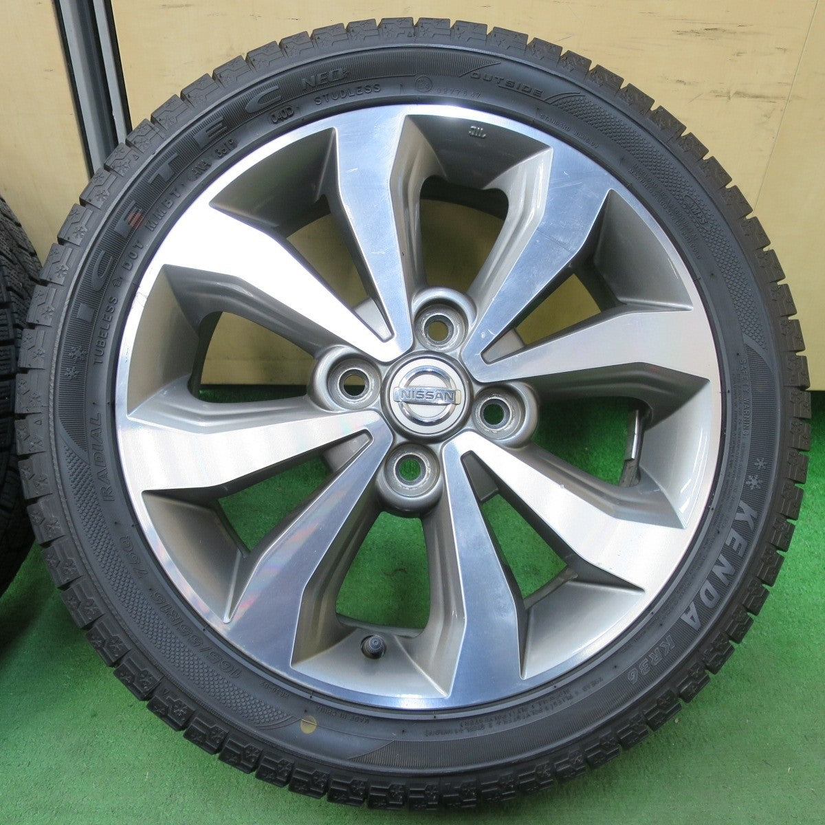4本価格★日産 デイズ ルークス 純正 165/55R15 スタッドレス ケンダ KR36 アイステック ネオ 15インチ PCD100/4H★5013114イス