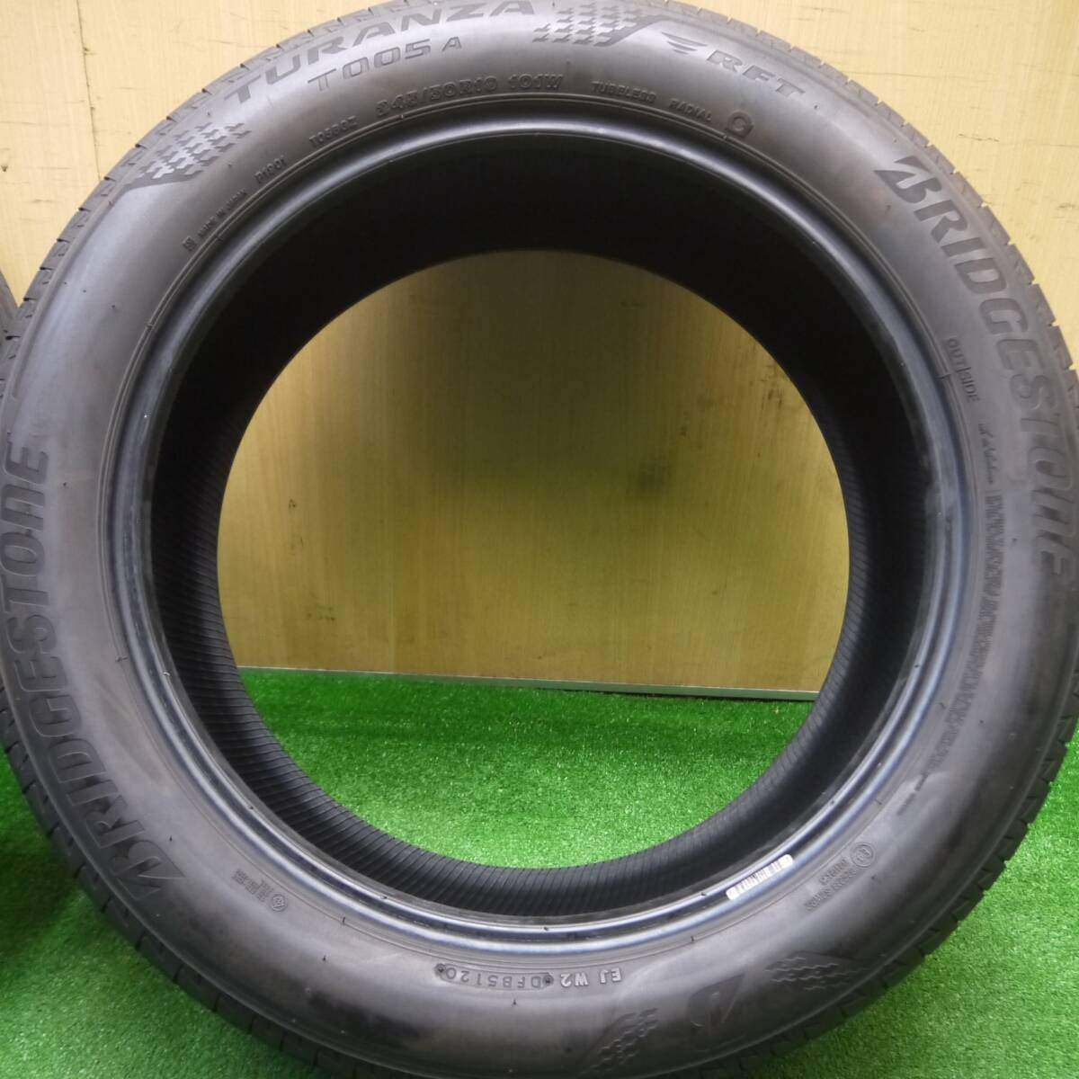 [送料無料] バリ溝！20年！★245/50R19 ブリヂストン トランザ T005A RFT タイヤ 19インチ レクサス LS BMW X3 X4 等★4101610Hノタ
