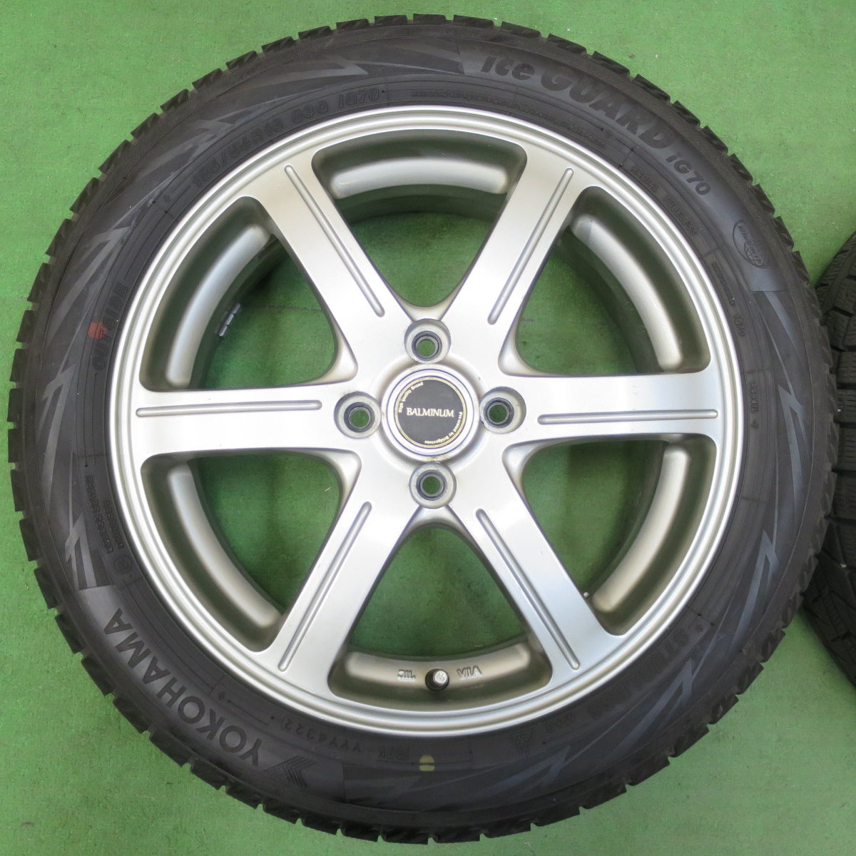 [送料無料] バリ溝！22年！9分★スタッドレス 185/55R16 ヨコハマ アイスガード iG70 BALMINUM バルミナ 16インチ PCD100/4H★5010304イス