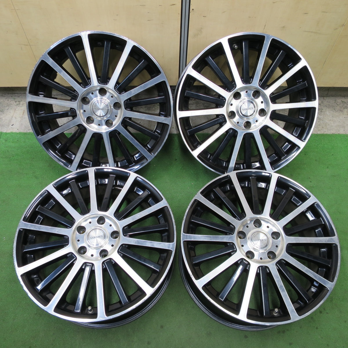 4本価格★VARIOUS VENTI 18インチ ホイール 18×7.5J ヴァリエス ヴェンティ PCD114.3/5H★6030601NGホ