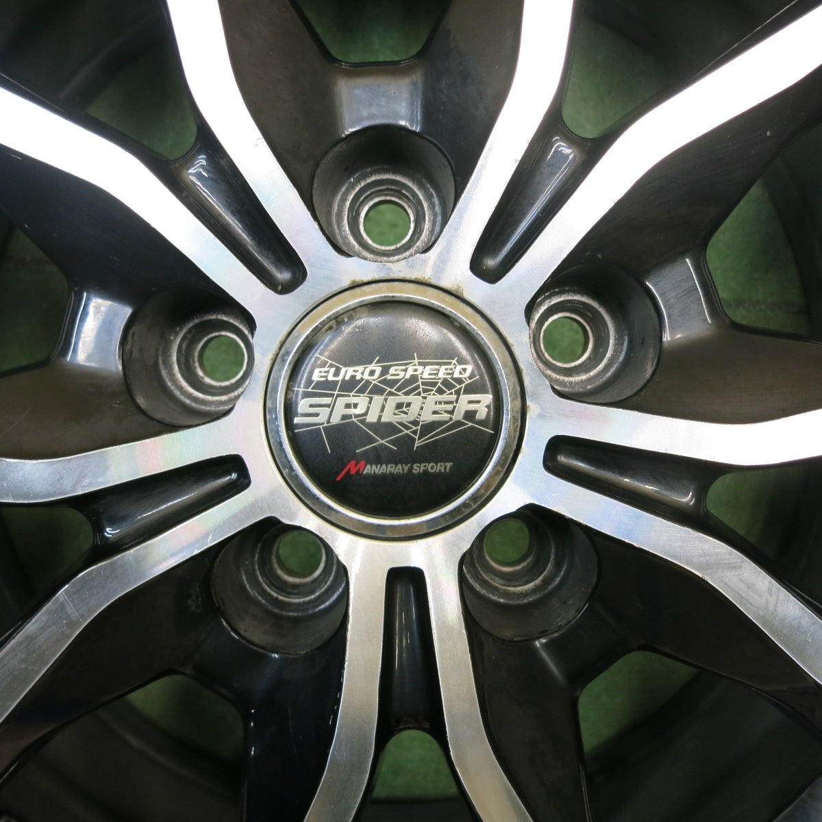 4本価格★プリウス 等 EURO SPEED SPIDER MANARAY SPORT 15インチ ホイール ユーロスピード スパイダー マナレイスポーツ 15×6J PCD100/5H★6052311HAホ