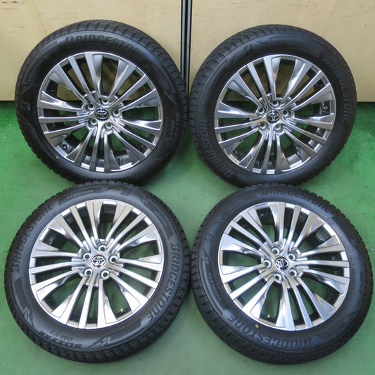 バリ溝！22年！キレイ！9分★トヨタ 80系 ハリアー Zグレード 純正 225/55R19 スタッドレス ブリヂストン ブリザック DM-V3 19インチ PCD114.3/5H★5081101イス
