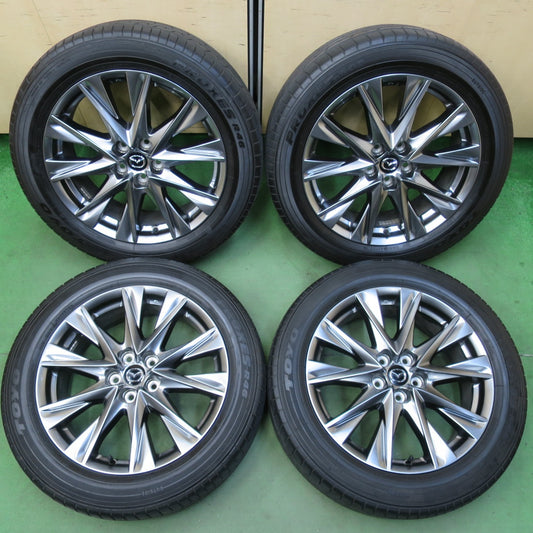 バリ溝！キレイ！8.5分★マツダ CX-8 純正 225/55R19 トーヨー プロクセス R6 19インチ CX8 PCD114.3/5H★5050201イノ