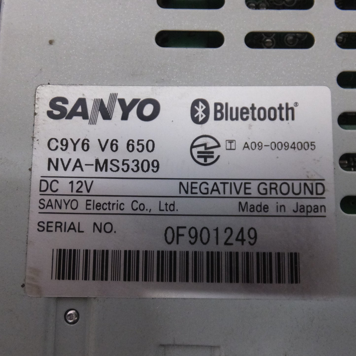 [送料無料] ★SANYO製 マツダ 純正 カーナビゲーション C9Y6 V6 650　NVA-MS5309[16]★