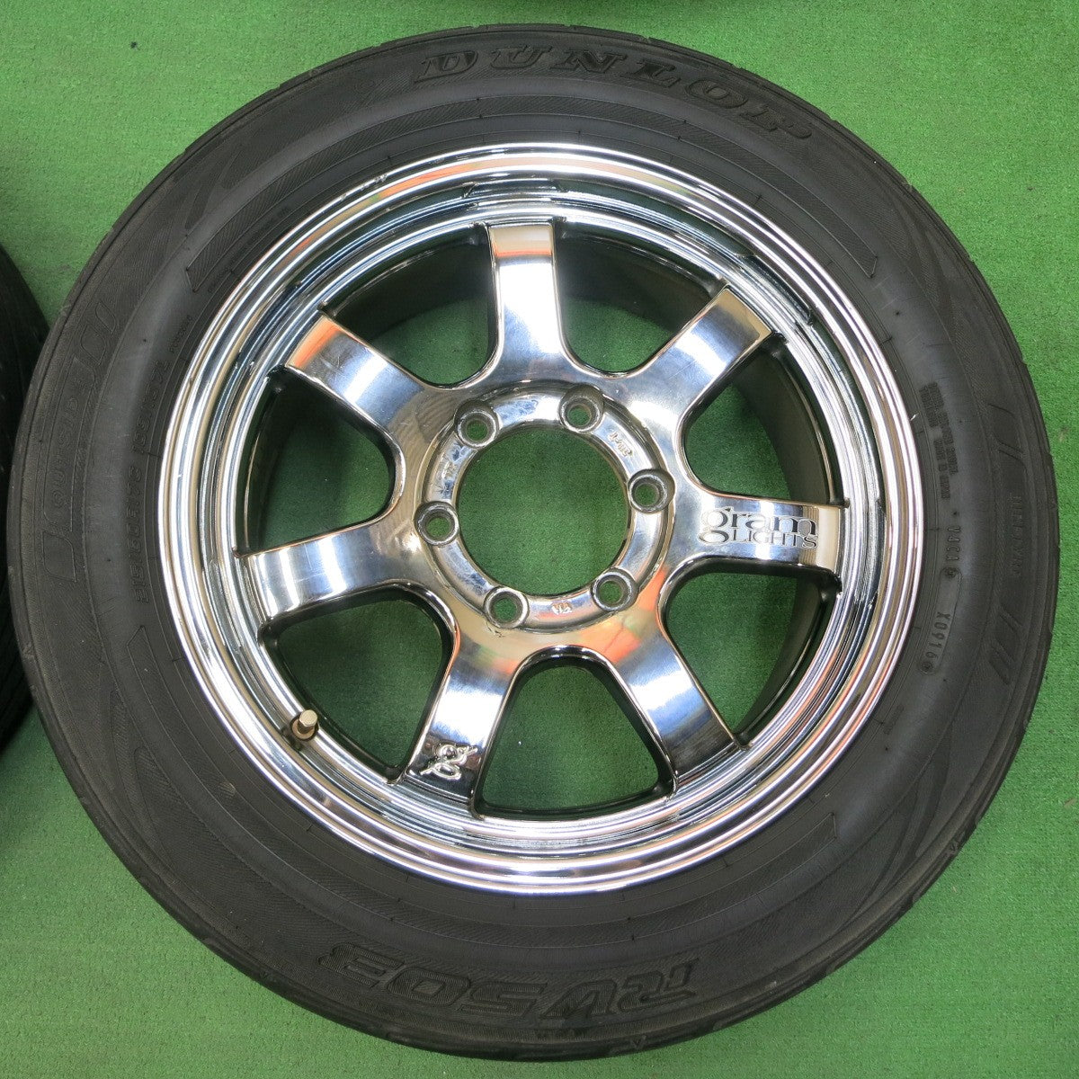 *送料無料* 4本価格★RAYS gram LIGHTS 57sx 215/60R17 ダンロップ RV503 17インチ レイズ グラムライツ PCD139.7/6H★4050208イノ