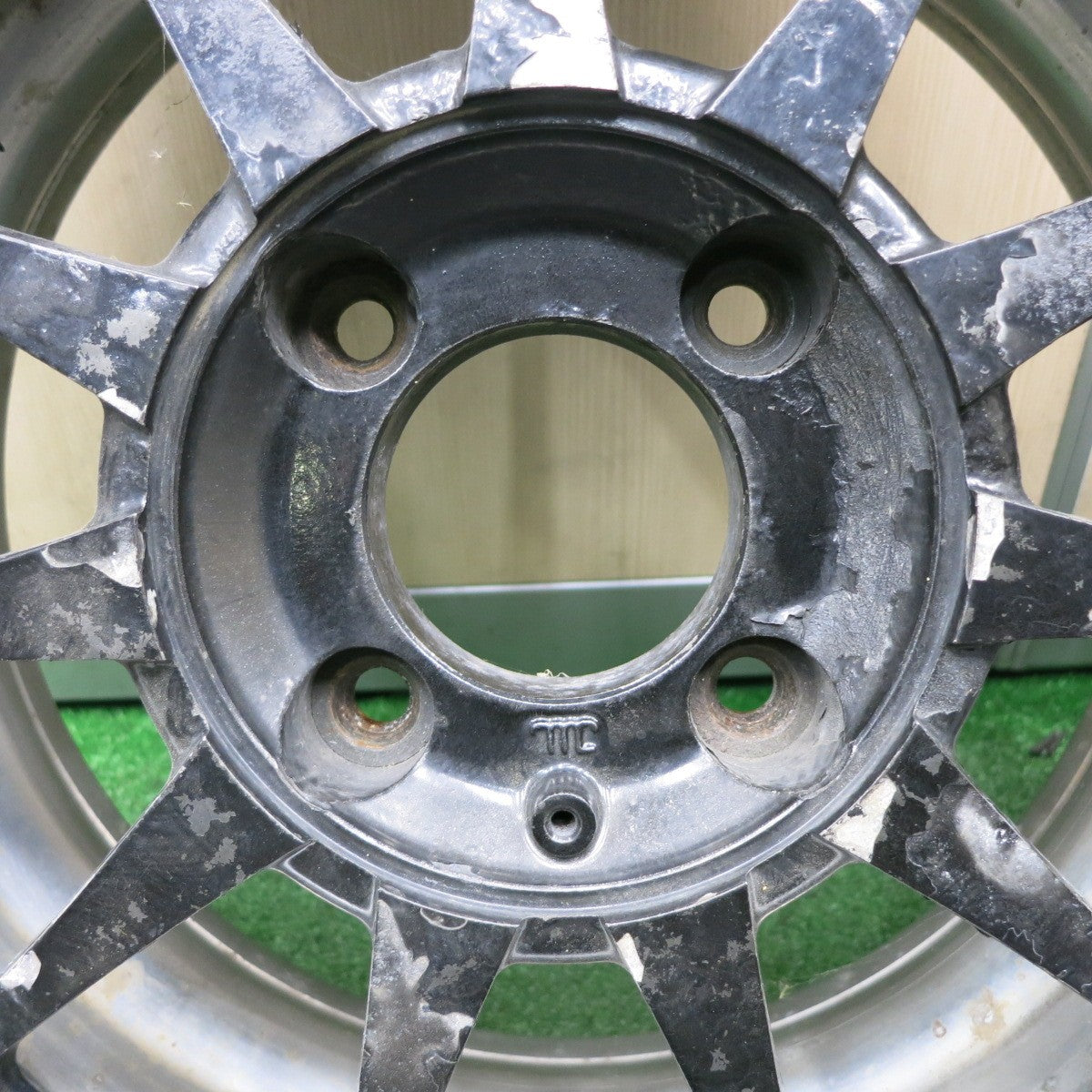 *送料無料* 超バリ溝！20年！ほぼ10分★LEYTON HOUSE RACING TEAM 165/45R15 ナンカン AS-1 レイトンハウス PCD114.3/4H★4032604TNノ