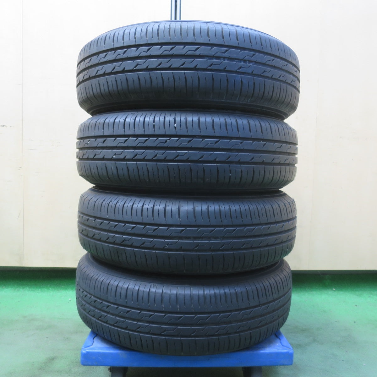 バリ溝！23年！8.5分★日産 K13 マーチ 純正 スチール 165/70R14 ECOFINE エコファイン 14インチ PCD100/4H★6052207イノ