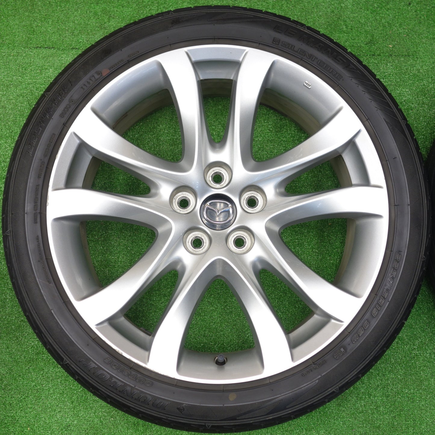 4本価格★マツダ GJ アテンザ 純正 225/45R19 ダンロップ LE MANS V ルマン5 19インチ PCD114.3/5H★5121101KTノ