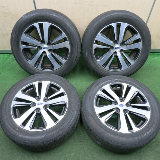 *送料無料* 4本価格★スバル レガシィ アウトバック 純正 225/60R18 ブリヂストン デューラー H/P SPORT 18インチ PCD114.3/5H★4052402HAノ