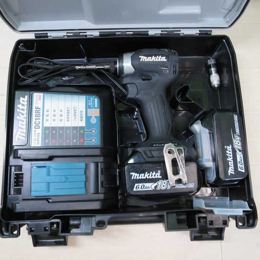 [送料無料] キレイ！バッテリー2個☆マキタ 充電式 インパクトドライバ TD173D 電動 工具 makita 18V BL1860B 充電器 DC18RF☆