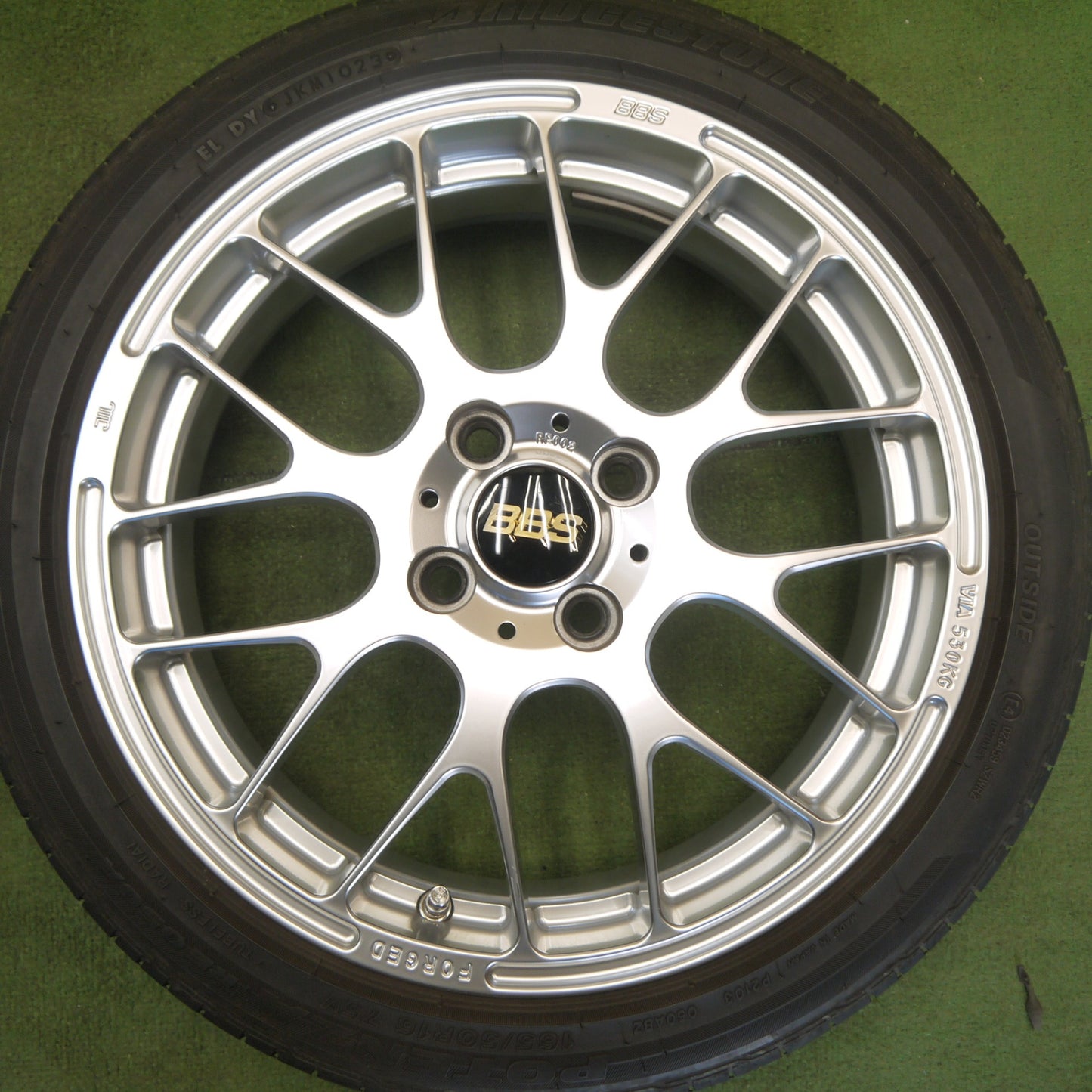 キレイ！23年◎BBS RP002 165/50R16 ブリヂストン ポテンザ RE050A 16インチ 軽サイズ PCD100/4H◎6062305Hノ