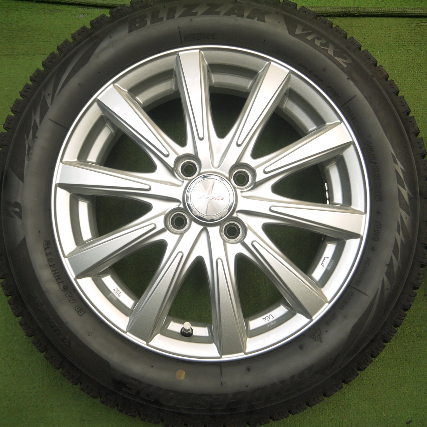 *送料無料* キレイ！21年★スタッドレス 165/65R15 ブリヂストン ブリザック VRX2 JOKER ジョーカー 15インチ PCD100/4H★4040901Hス