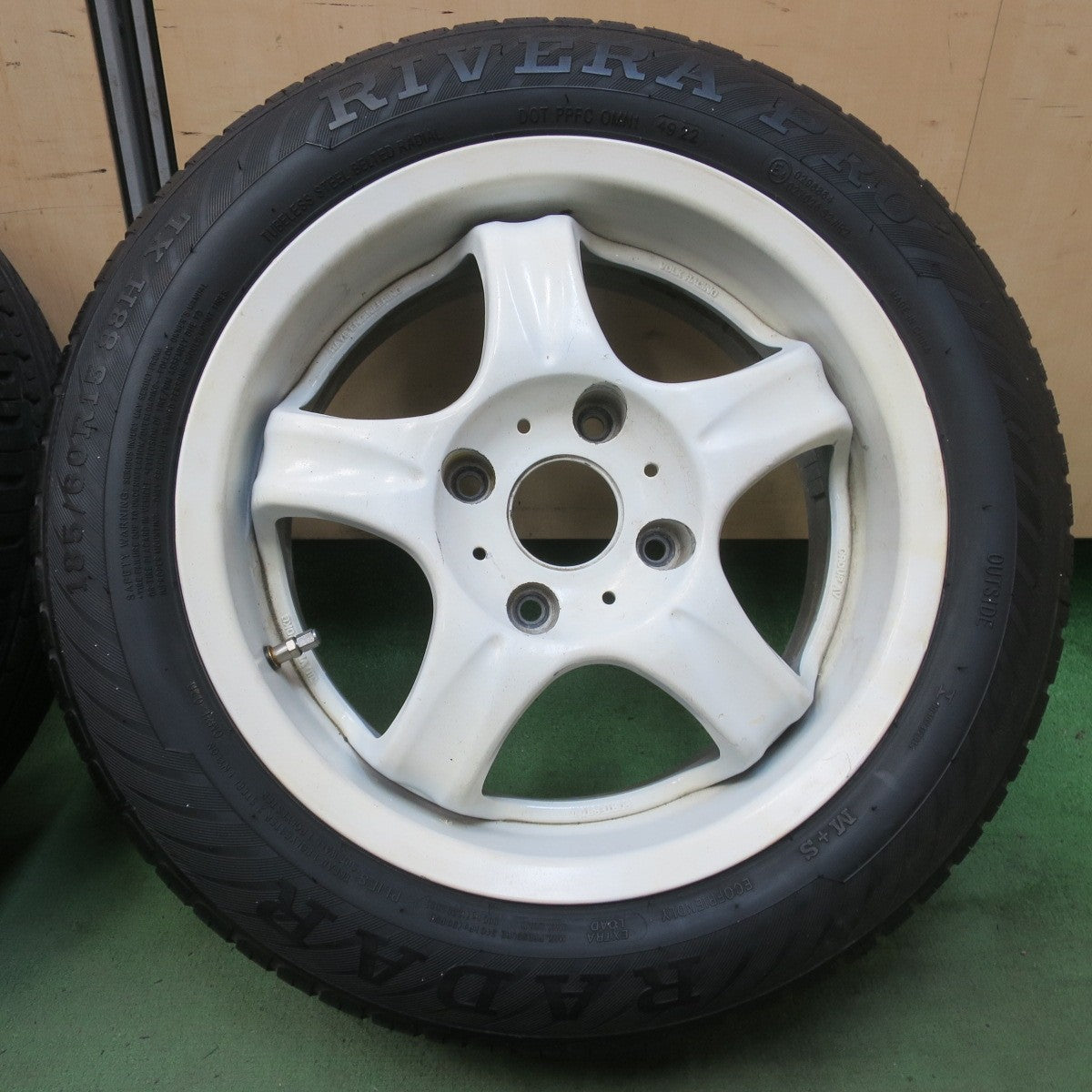 バリ溝！22年！9分★RAYS VOLK RACING GROUP AV FORTESST2 AV-REV 185/60R15 レーダー RIVERA PRO2 レイズ 15インチ PCD114.3/4H★6053009イノ