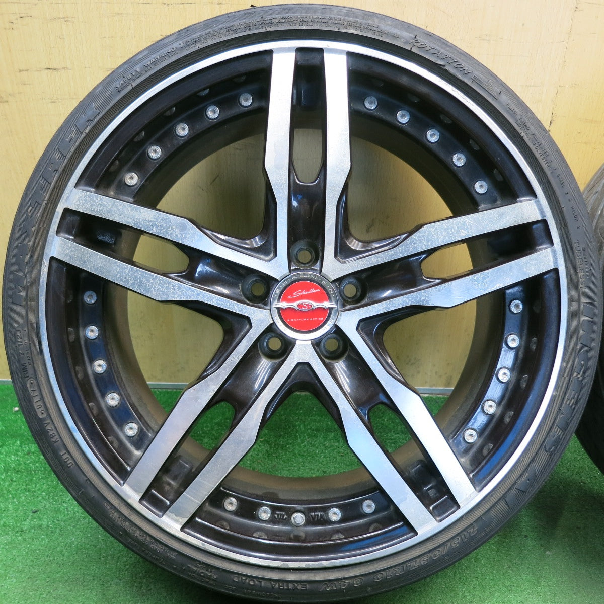 4本価格◎プリウス 86 BRZ 等 Shallen XF-55 215/35R18 マックストレック INGENS A1 シャレン 18インチ PCD100/5H◎6061406HAノ