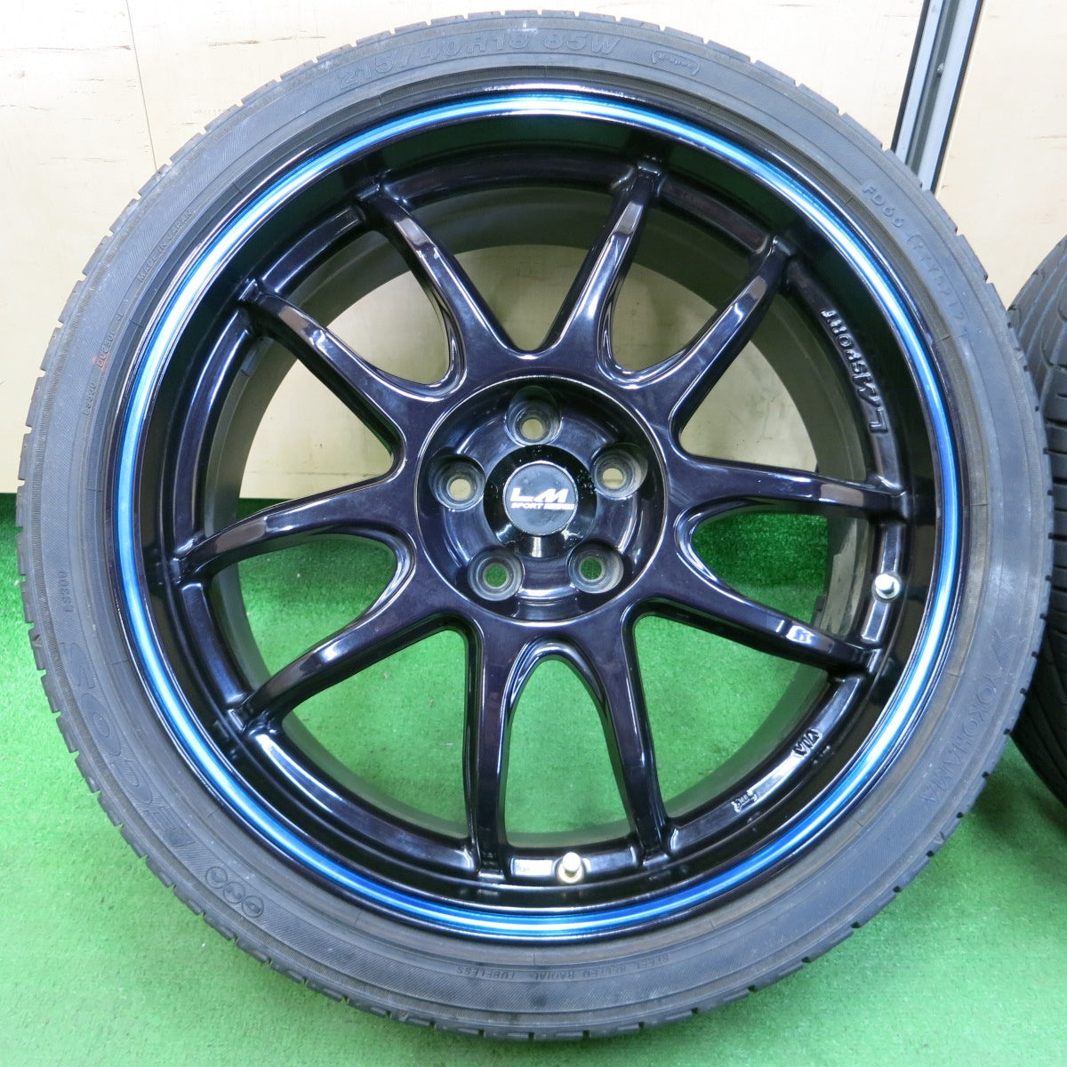 *送料無料* 4本価格★86 BRZ 等 LM SPORT 215/40R18 ヨコハマ DNA エコス ES300 18インチ PCD100/5H★4052203イノ