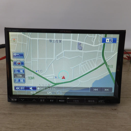 [送料無料] 現状品★アルパイン ALPINE 8型ワイドVGA LED液晶 HDDナビゲーション VIE-X088VS(12★