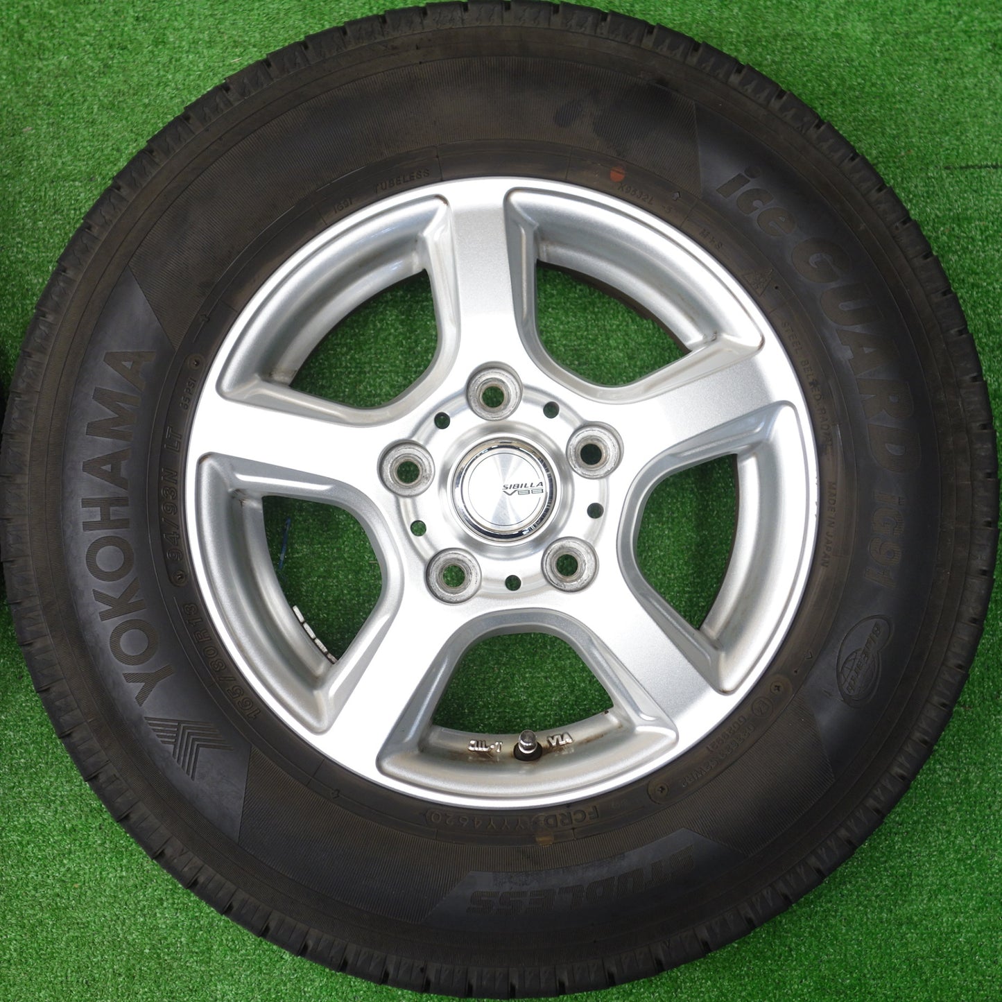 バリ溝！9分★スタッドレス 165/80R13 94/93N ヨコハマ アイスガード iG91 SIBILLA V88 シビラ 13インチ PCD114.3/5H★5121403KTス
